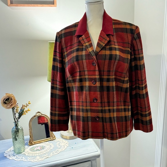 Lady Dorby Jackets & Blazers - Lady Dorby Tweed Style Jacket plaid size 20WP